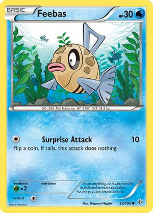 Feebas 22/106 - XY  Flashfire - Poke-Collect