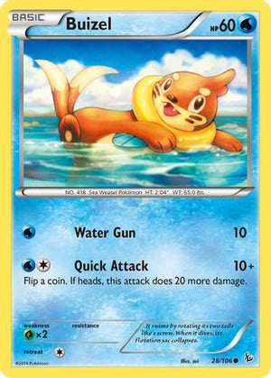 Buizel 28/106 - Flashfire Reverse Holofoil - Poke-Collect