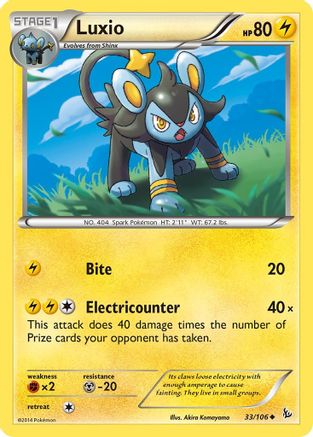 Luxio 33/106 - XY  Flashfire - Poke-Collect