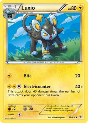 Luxio 33/106 - XY  Flashfire Reverse Holofoil