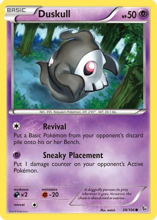 Duskull 38/106 - Flashfire Reverse Holofoil - Poke-Collect