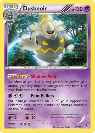 Dusknoir 40/106 - XY  Flashfire Holofoil - Poke-Collect
