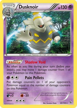 Dusknoir 40/106 - XY  Flashfire Holofoil - Poke-Collect