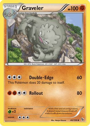 Graveler 46/106 - XY  Flashfire Reverse Holofoil - Poke-Collect