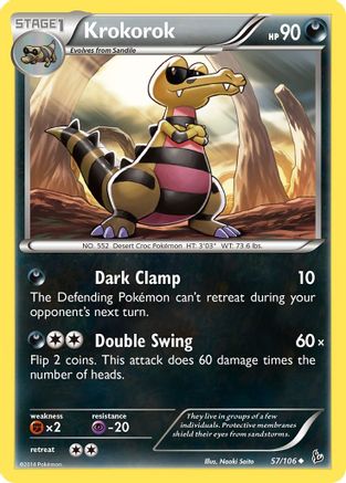 Krokorok 57/106 - XY  Flashfire - Poke-Collect