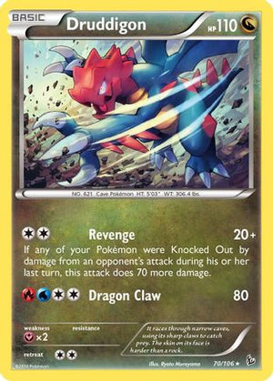 Druddigon 70/106 - XY  Flashfire Reverse Holofoil - Poke-Collect