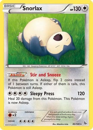 Snorlax 80/106 - Flashfire