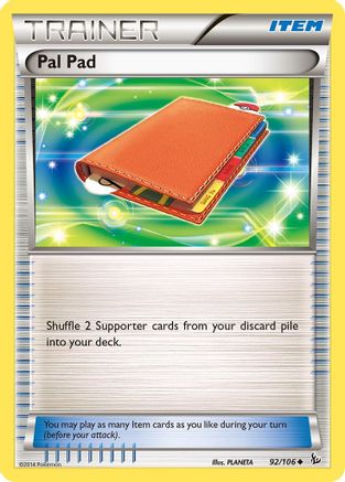 Pal Pad 92/106 - XY  Flashfire Reverse Holofoil - Poke-Collect