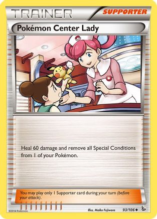 Pokemon Center Lady 93/106 - XY  Flashfire - Poke-Collect