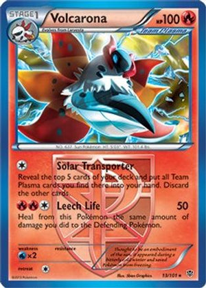 Volcarona - 13/101 (BW Plasma Blast) 13 - Deck Exclusives Holofoil - Poke-Collect