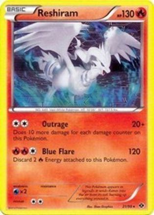 Reshiram - 21/99 (Next Destinies) 21 - Deck Exclusives Holofoil - Poke-Collect