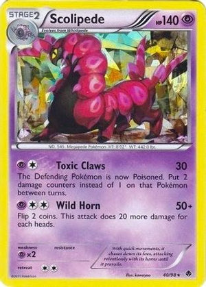 Scolipede - 40/98 (BW Emerging Powers) 40 - Deck Exclusives Holofoil - Poke-Collect
