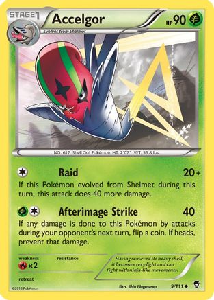 Accelgor 9/111 - XY  Furious Fists - Poke-Collect