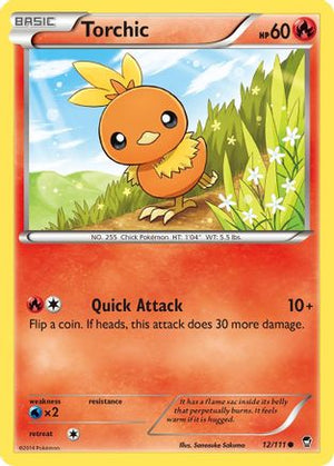 Torchic 12/111 - Furious Fists Reverse Holofoil - Poke-Collect