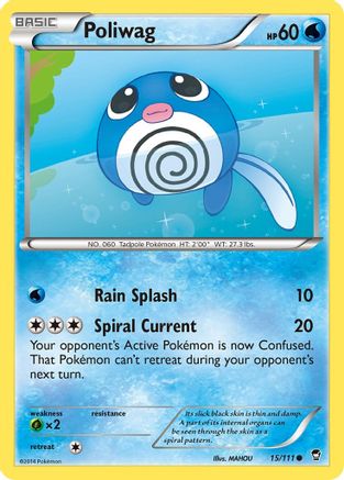 Poliwag 15/111 - XY  Furious Fists - Poke-Collect