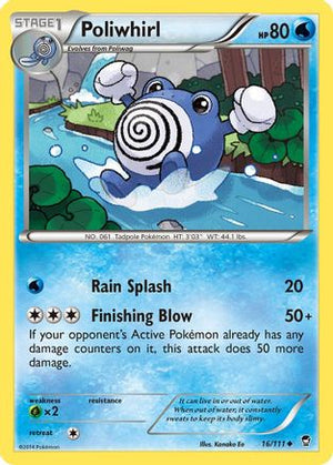 Poliwhirl 16/111 - XY  Furious Fists Reverse Holofoil - Poke-Collect