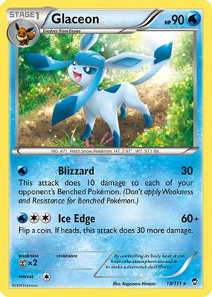 Glaceon 19/111 - Furious Fists Reverse Holofoil - Poke-Collect