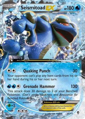 Seismitoad-EX 20/111 - Furious Fists Holofoil - Poke-Collect