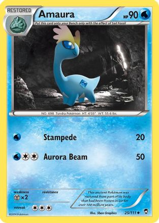 Amaura 25/111 - XY  Furious Fists - Poke-Collect