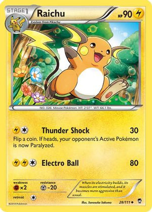 Raichu 28/111 - XY  Furious Fists - Poke-Collect