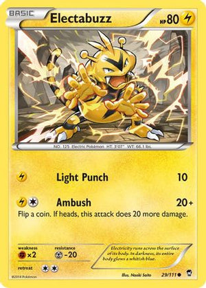 Electabuzz 29/111 - XY  Furious Fists Reverse Holofoil - Poke-Collect