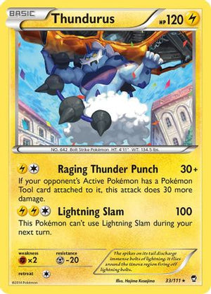 Thundurus 33/111 - Furious Fists - Poke-Collect