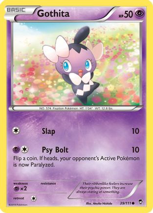 Gothita 39/111 - XY  Furious Fists Reverse Holofoil - Poke-Collect