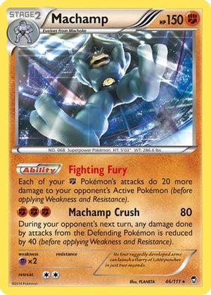 Machamp 46/111 - XY  Furious Fists Holofoil