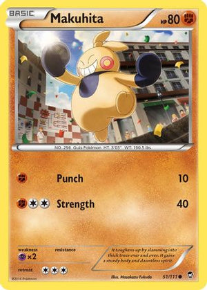 Makuhita 51/111 - Furious Fists - Poke-Collect