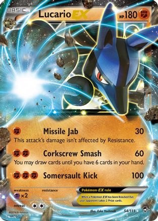 Lucario-EX 54/111 - Furious Fists Holofoil - Poke-Collect