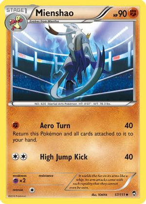 Mienshao 57/111 - Furious Fists Reverse Holofoil - Poke-Collect