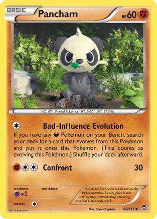 Pancham (59) 59/111 - XY  Furious Fists - Poke-Collect