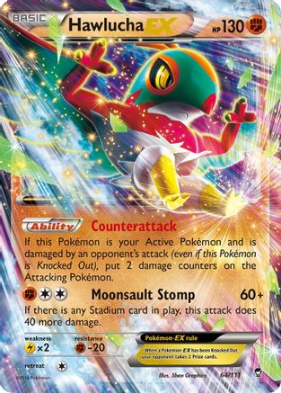 Hawlucha EX 64/111 - XY  Furious Fists Holofoil - Poke-Collect