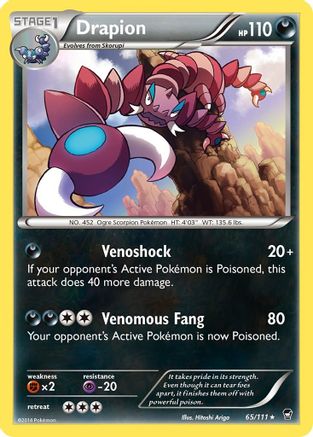 Drapion 65/111 - Furious Fists - Poke-Collect