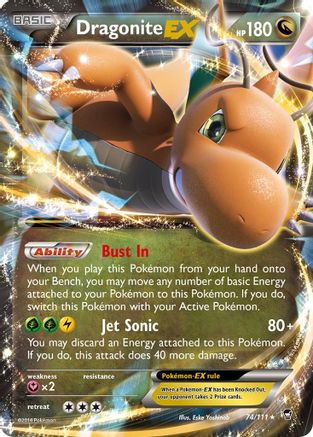 Dragonite-EX 74/111 - Furious Fists Holofoil - Poke-Collect