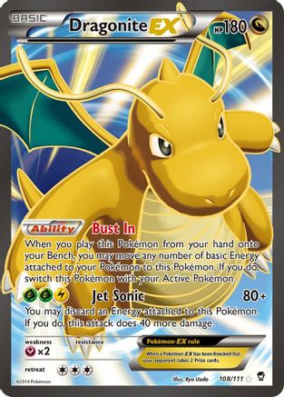 Dragonite-EX 108/111 - Furious Fists Holofoil - Poke-Collect