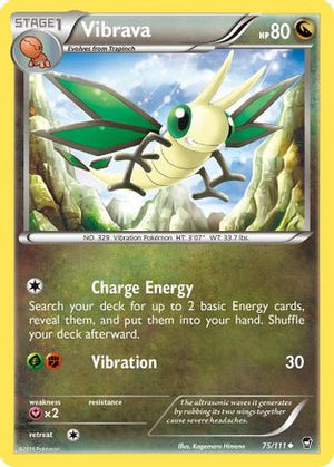 Vibrava 75/111 - Furious Fists Reverse Holofoil - Poke-Collect