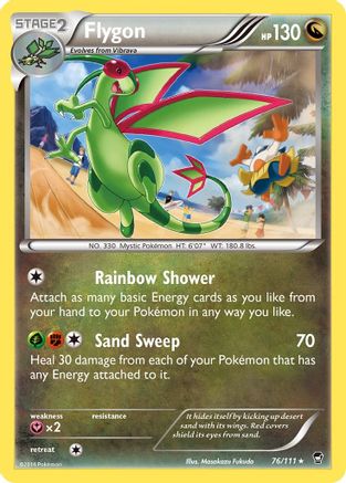 Flygon 76/111 - XY  Furious Fists Reverse Holofoil - Poke-Collect