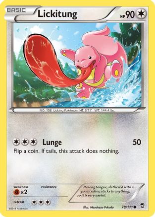 Lickitung 78/111 - Furious Fists - Poke-Collect