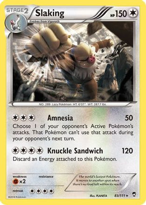 Slaking 83/111 - Furious Fists Holofoil - Poke-Collect