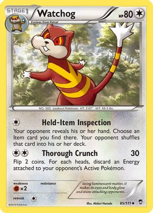 Watchog 85/111 - Furious Fists Reverse Holofoil - Poke-Collect