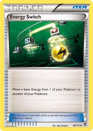 Energy Switch 89/111 - XY  Furious Fists - Poke-Collect
