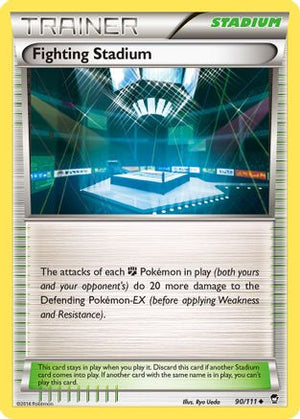 Fighting Stadium 90/111 - XY  Furious Fists Reverse Holofoil - Poke-Collect