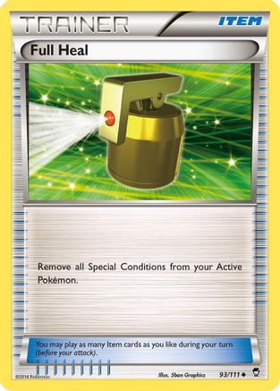 Full Heal 93/111 - XY  Furious Fists Reverse Holofoil - Poke-Collect