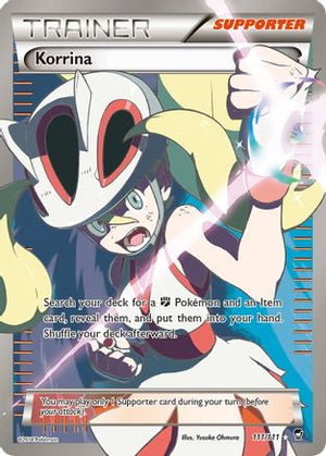 Korrina (111 Full Art) 111/111 - XY  Furious Fists Holofoil - Poke-Collect