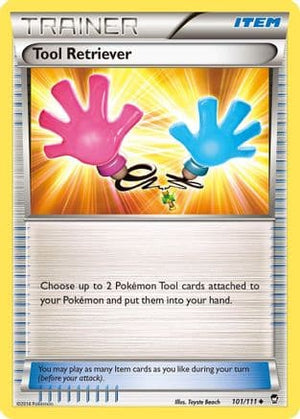 Tool Retriever 101/111 - Furious Fists Reverse Holofoil - Poke-Collect