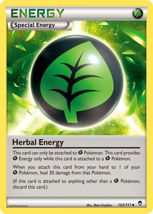 Herbal Energy 103/111 - XY  Furious Fists - Poke-Collect