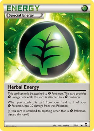 Herbal Energy 103/111 - XY  Furious Fists - Poke-Collect