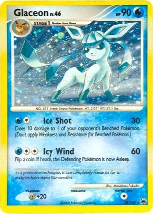 Glaceon - 20/100 (DP Majestic Dawn) 20 - Deck Exclusives Holofoil - Poke-Collect