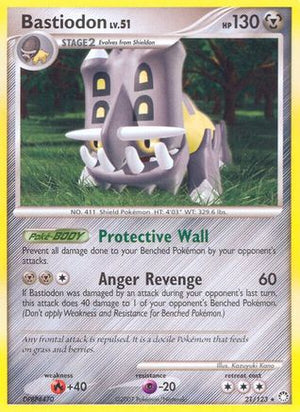 Bastiodon 21/123 - Mysterious Treasures - Poke-Collect